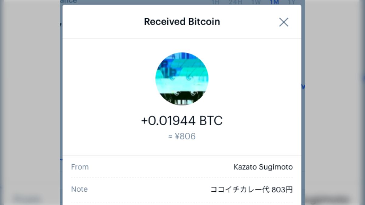 2015年にココイチのカレー代803円の立替払いに受け取ったビットコイン、ついに26万6,000円を突破した→ガチホの握力が凄すぎる - posfie