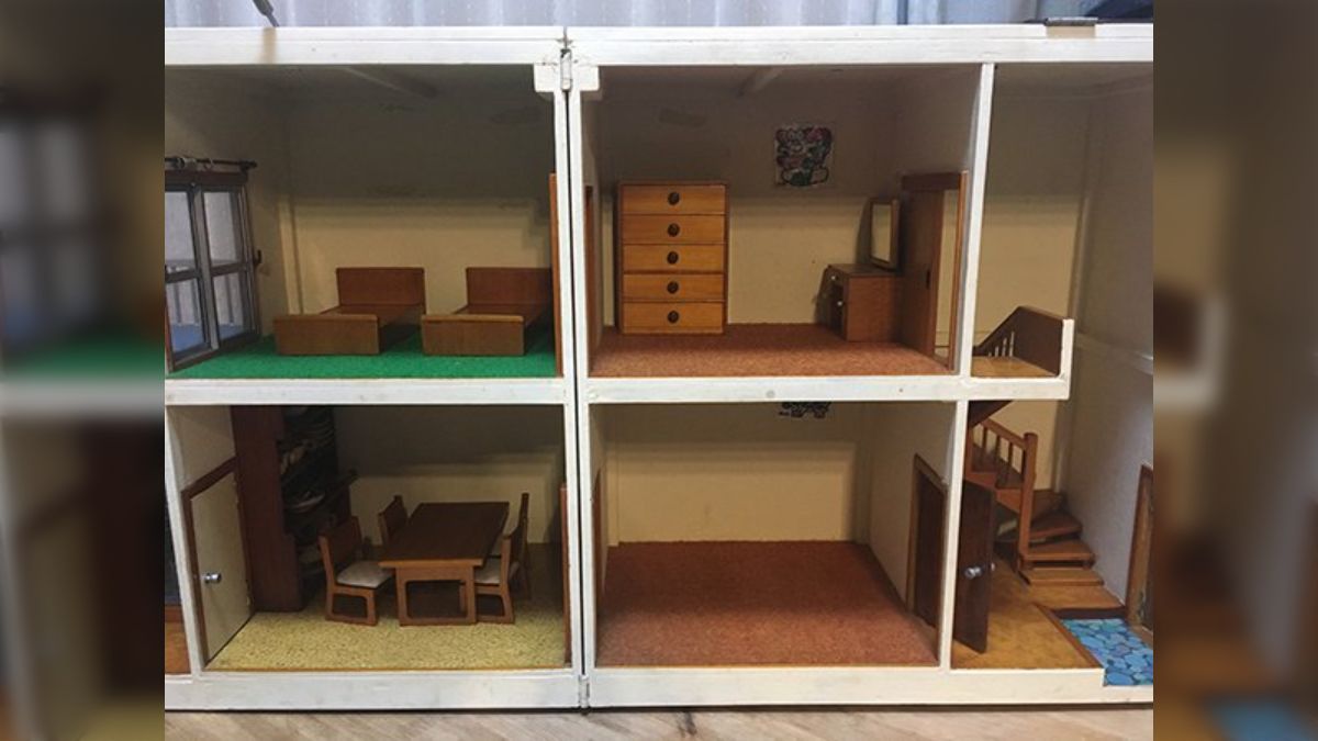 お祖父さんが作ったドールハウスが泣けるほど昭和の住宅だった