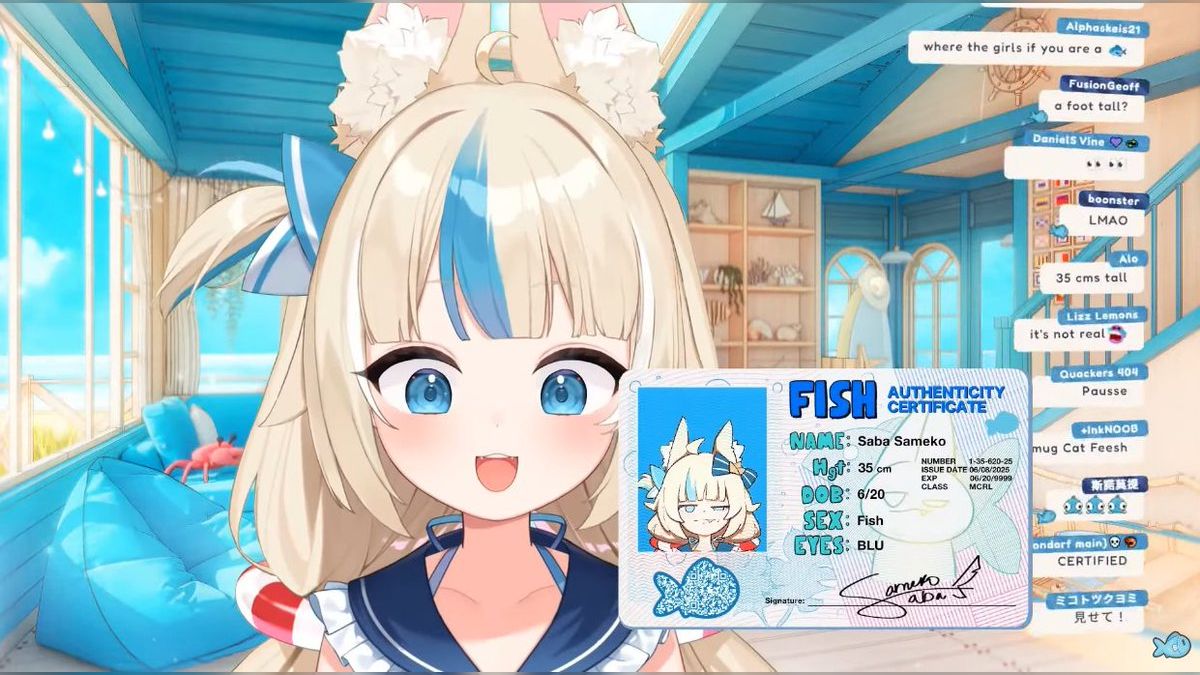 コメント欄が速すぎて読めない」個人VTuberのsabaの配信、第一声