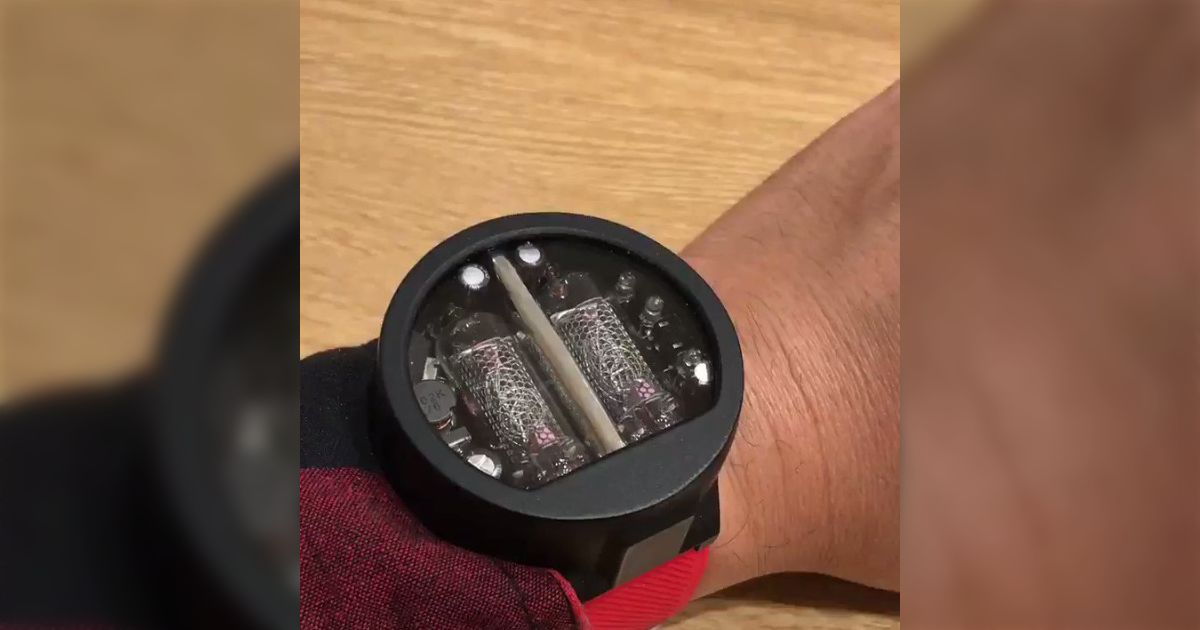 希少】ニキシー管 腕時計 V5.2 Classic 24時間表記 ニキシー管時計