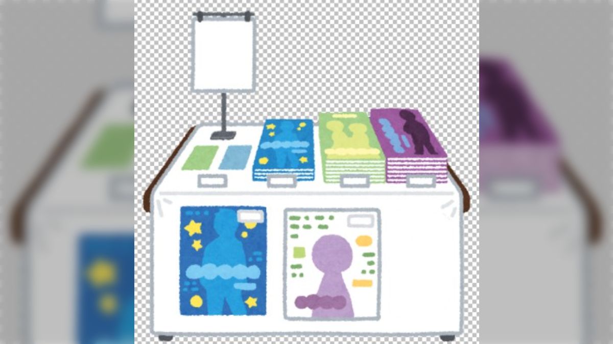 即売会アイデア集その1 スペース設営2024（棚・ポスタースタンド除く） - posfie