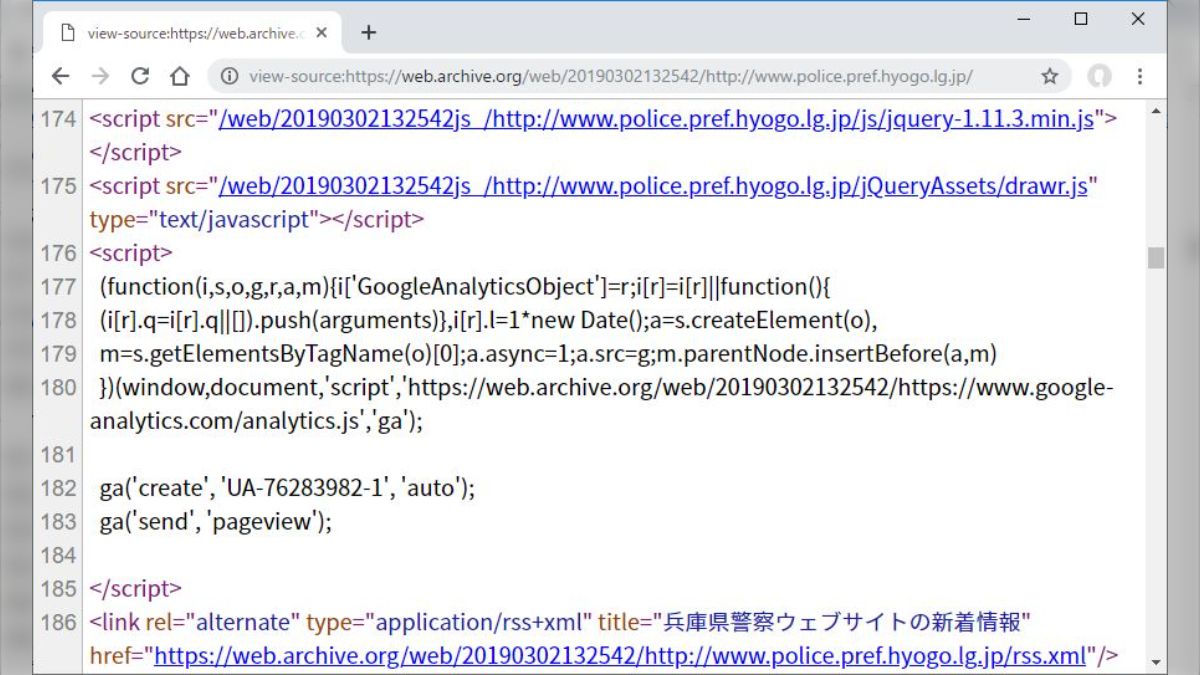archive fo js5 エロ "jc エロ垢 兵庫県警が利用者に黙ってGoogle  Analyticsを使ってJavaScriptで個人情報をGoogleに取得させている。不正なプログラムを仕込んでいる』とネットユーザが指摘→GAのコードが全ページから削除されるおもしろ展開に  - posfie