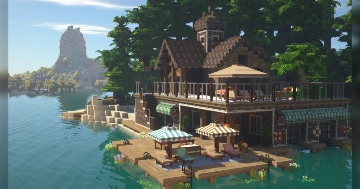 Minecraft建築イベント「MiniaTuriaチャレンジ」 第7回「癒やしの水辺」 - posfie