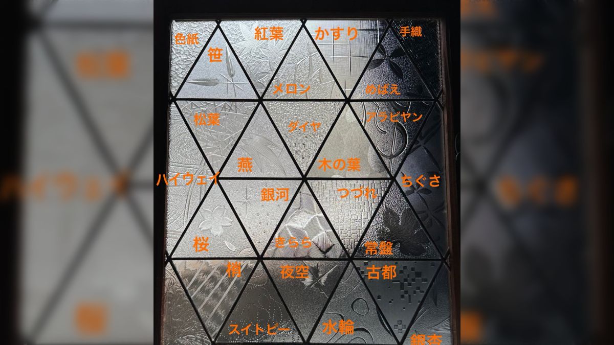 180mm 昭和型板ガラス 銀河 昭和板ガラス 型板ガラス 銀河 紫 昭和ガラス 昭和型板ガラス のサイズオーダー販売