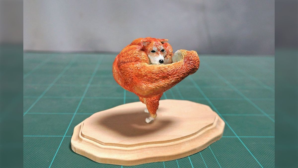 右 フック 犬