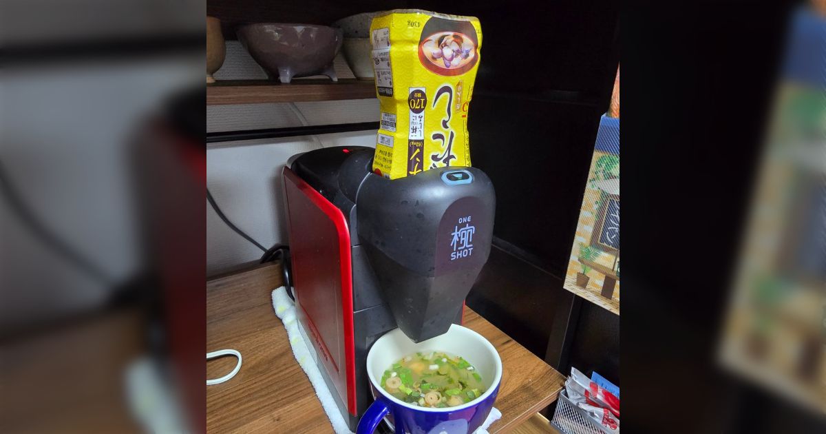 味噌マシーン 今年も味噌汁サーバーを重宝する時期がやってきた」ワンボタンで