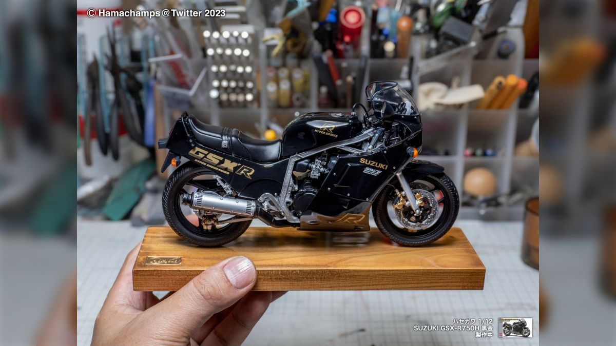 ハセガワ1/12「スズキ GSX-R750(H)黒金」の製作記録 - Togetter [トゥギャッター]