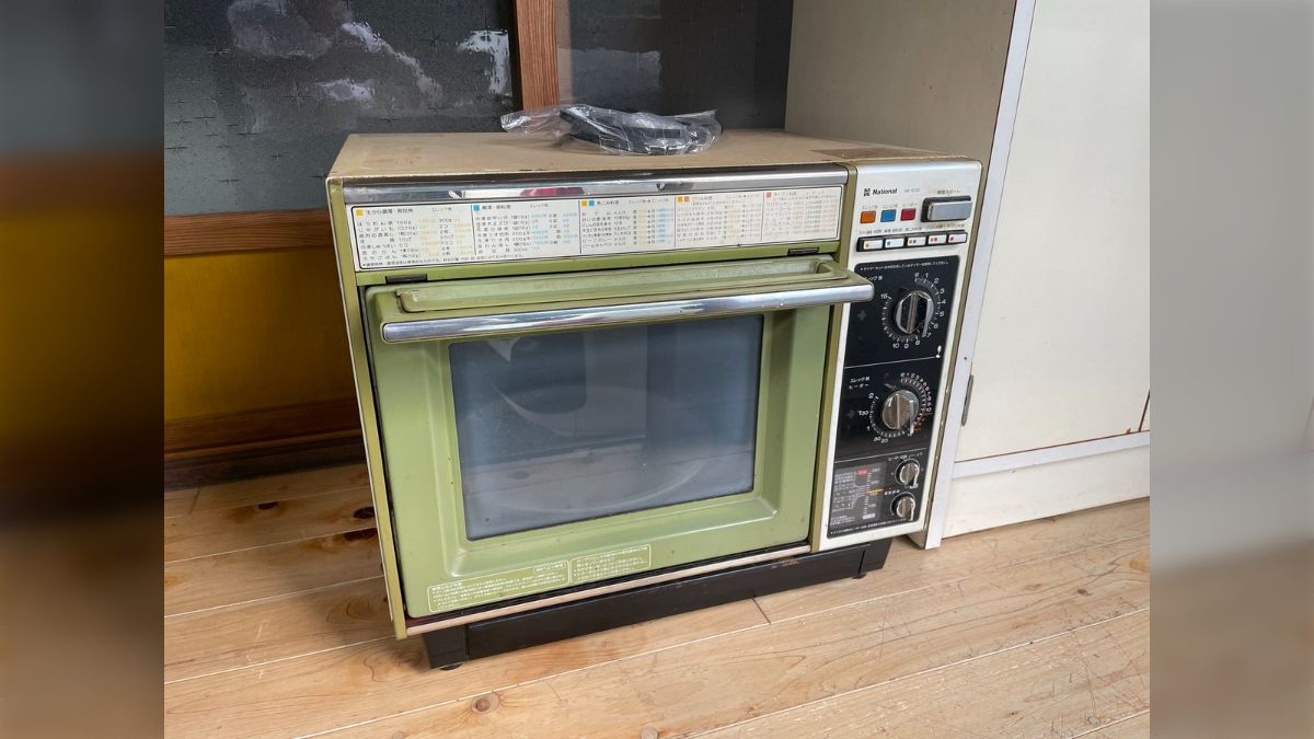 1979年当時最高級のレンジが46年間故障無しで頑張り続けてくれました