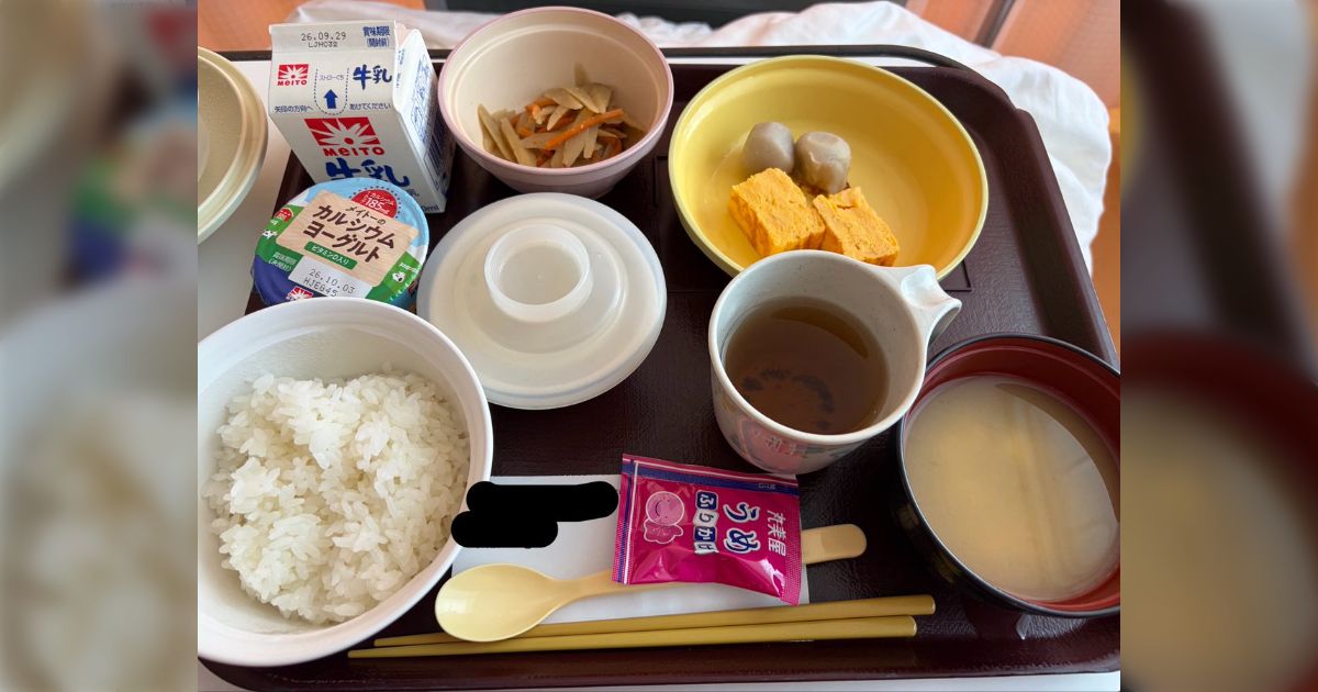 病院食についてのポスト『卵焼きと里芋でどうやってお米食べればいいですか…』→「私のご飯と取り替えてください」皆さんが体験した病院食が寄せられる