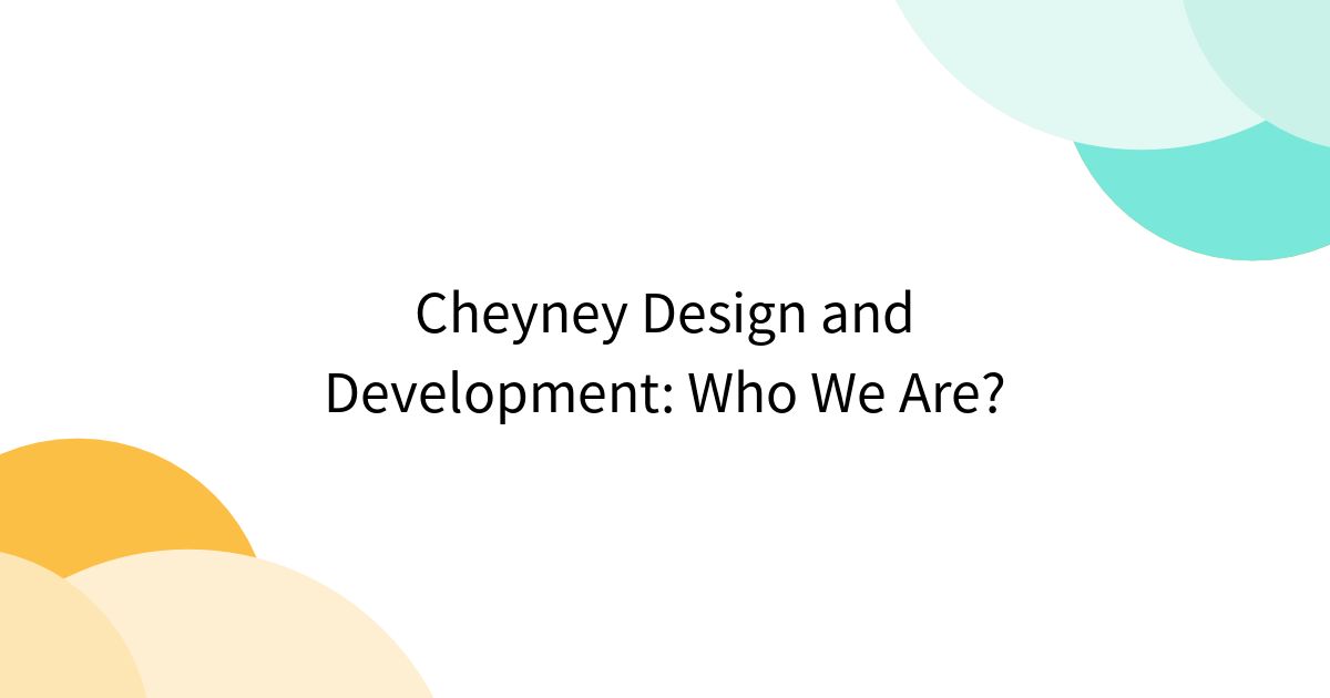 Cheyney Design and Development: Who We Are? - Togetter [トゥギャッター]