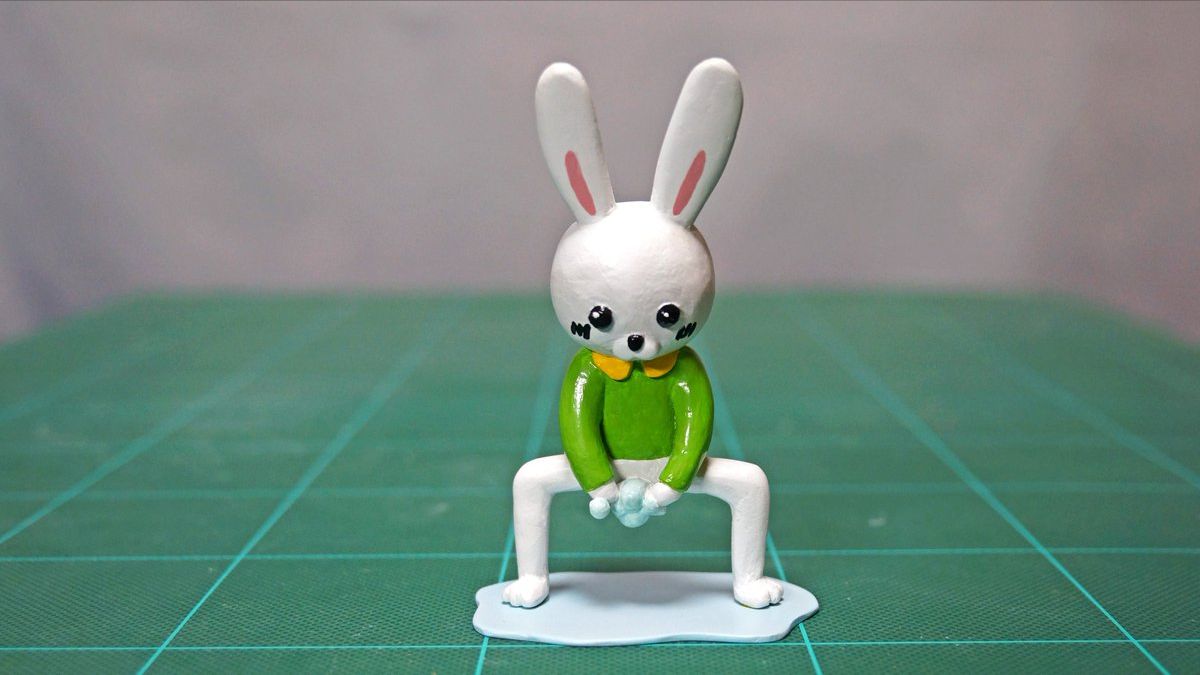 違うナニかを洗っているように見えるうさぎをフィギュア化したら 違うナニかを洗っているように見えるうさぎをフィギュア化したら