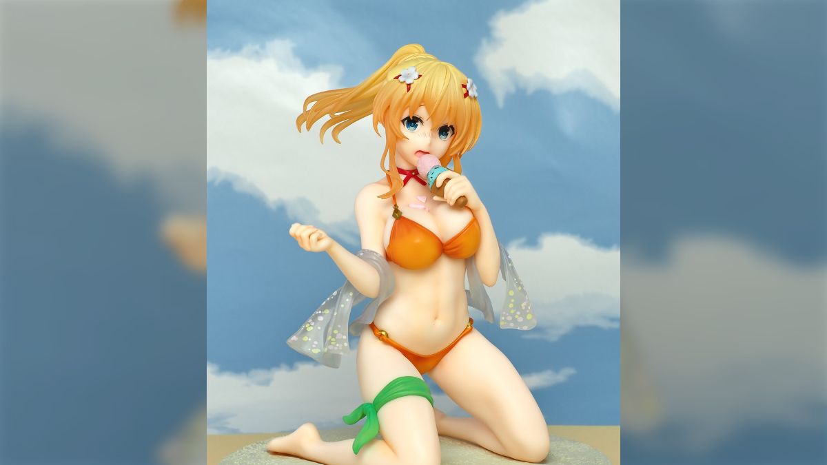 この素晴らしい世界に祝福を！　ダクネス　原作版水着　KADOKAWAコレクション この素晴らしい世界に祝福を！』アクア（水着）とダクネス