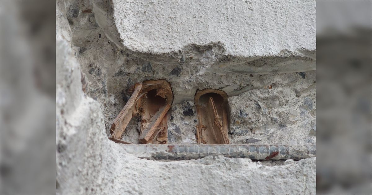 現存する、竹を骨組みにした『竹筋コンクリート』の建造物「都市伝説だと思ってた」昭和初期には存在していた Togetter [トゥギャッター]