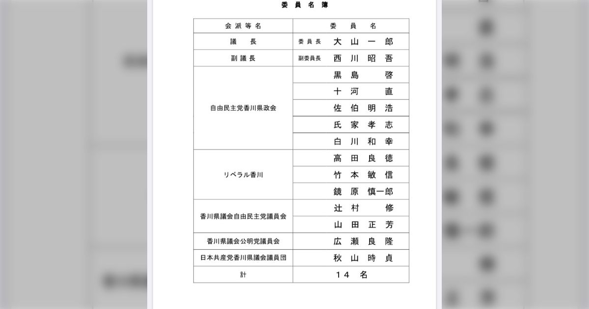 香川県議会の大山一郎議長が自由・人権主義を軽んじている Togetter [トゥギャッター]