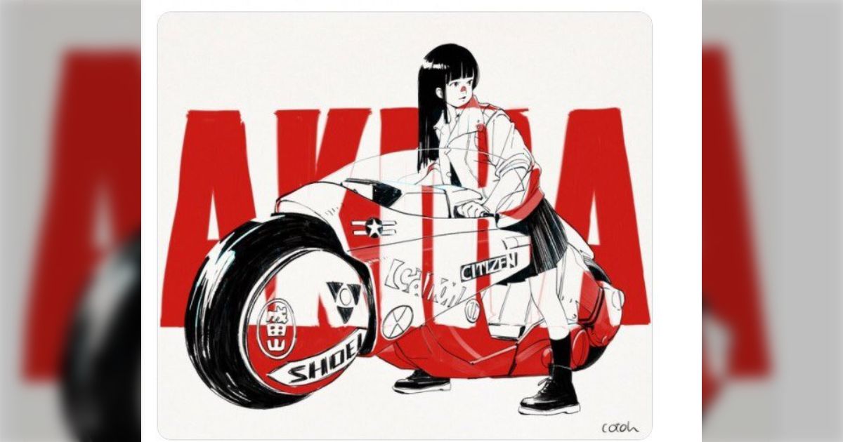 トレパクで話題の古塔つみ、『AKIRA』金田のバイクトレス絵をアパレルコラボで商標ロゴそのままで商用転用 - Togetter [トゥギャッター]