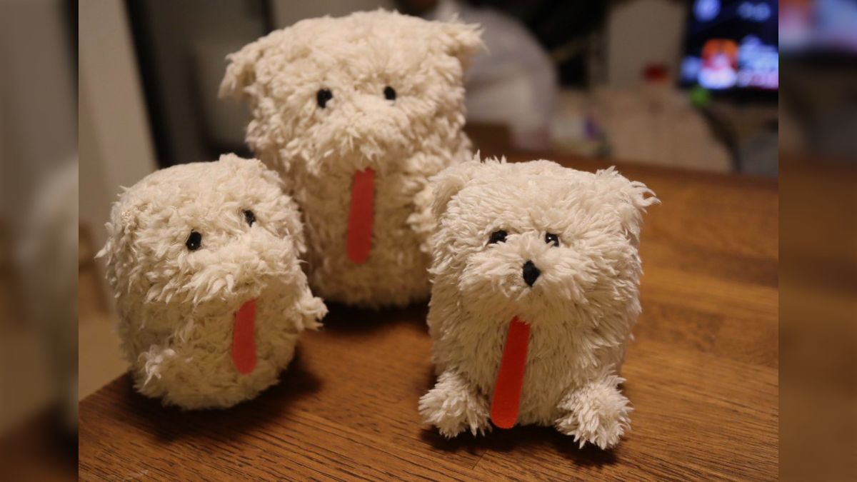 国内作家さま子犬のぬいぐるみ