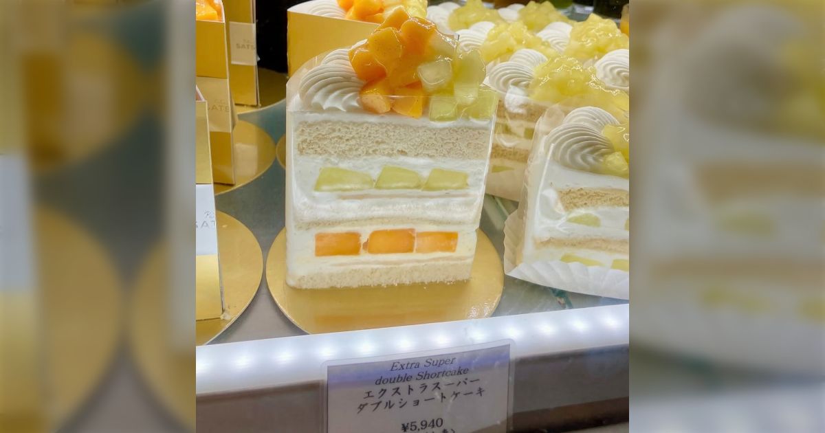 東京のケーキ、ワンカット6,000円で衝撃「だれが考えたんだ、こんな小学生の考えた必殺技みたいな名前」「サイズもデカいんよ」