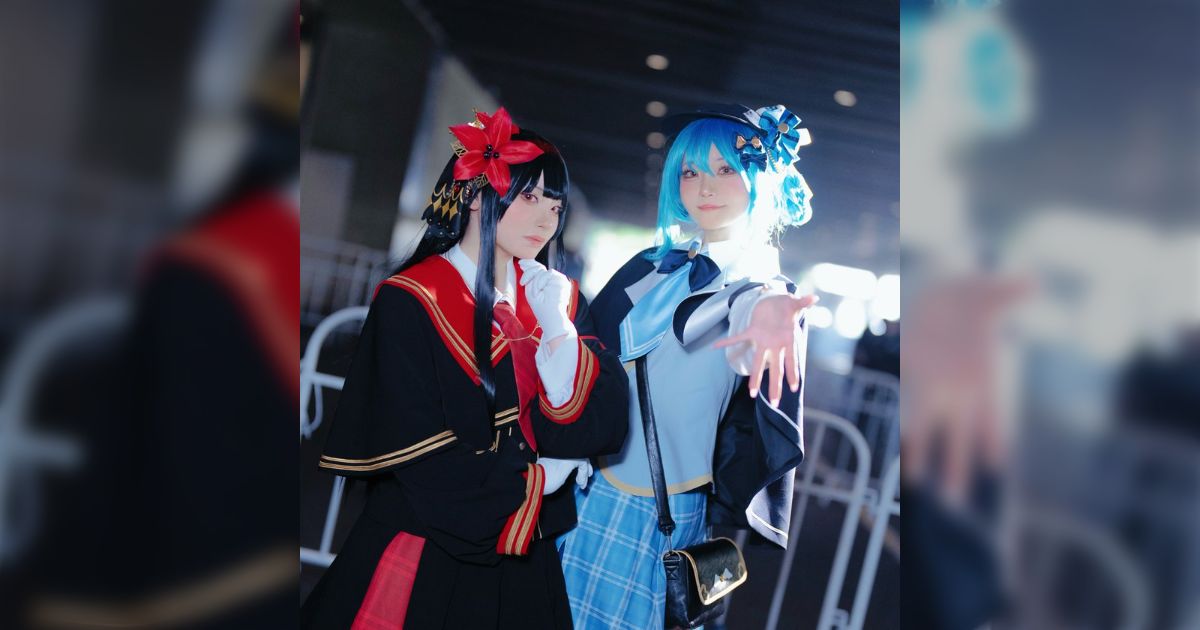 TGS2025で「魔法少女ノ魔女裁判」の二階堂ヒロと橘シェリーのそれぞれ