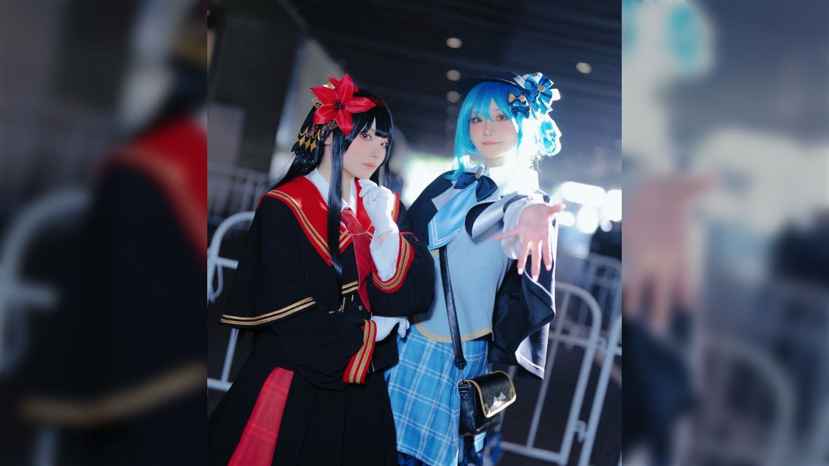 TGS2025で「魔法少女ノ魔女裁判」の二階堂ヒロと橘シェリーのそれぞれ