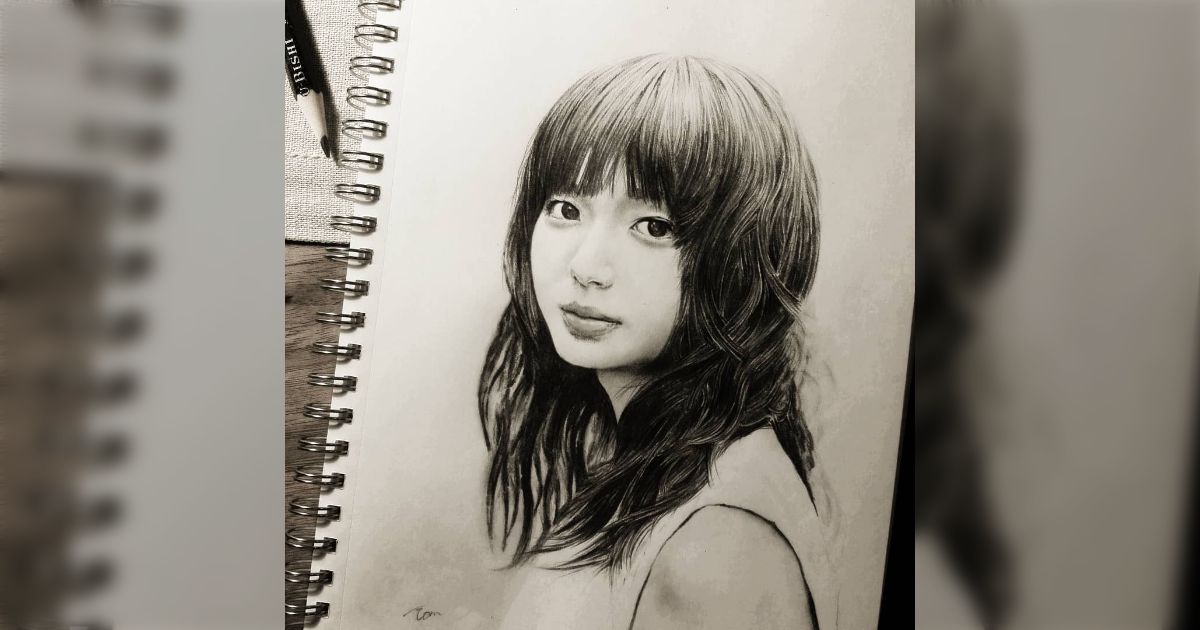 未来的な女性キャラクター 鉛筆画 多部未華子さんを描いた鉛筆画が素敵！→その工程を見てみると