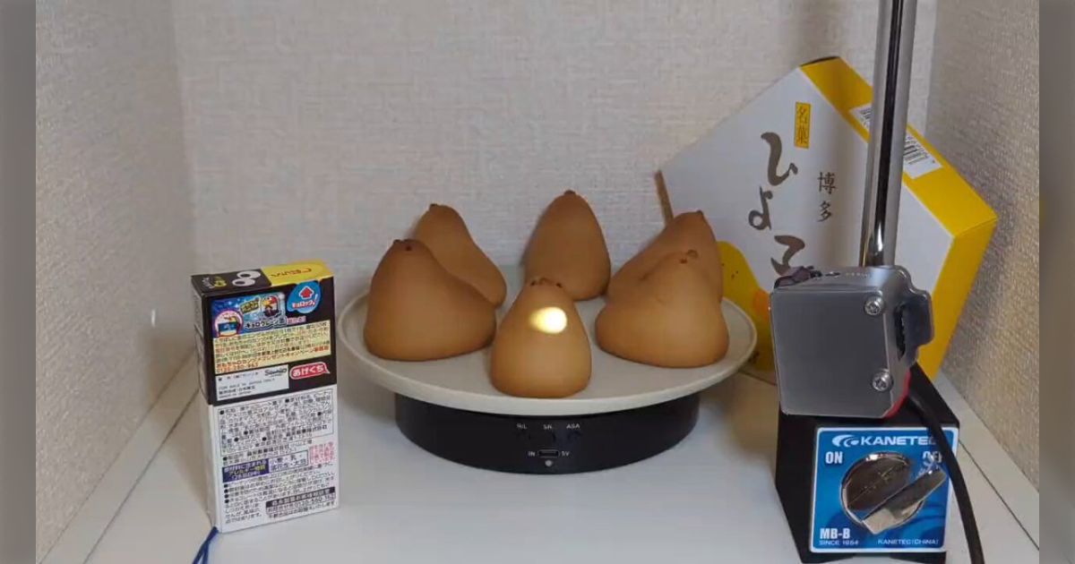 東京ひよ子に紛れた博多ひよ子を検知してチョコボールを自動開封する謎装置が天才的「情報が渋滞している」「どうやって判断しているんだ？」