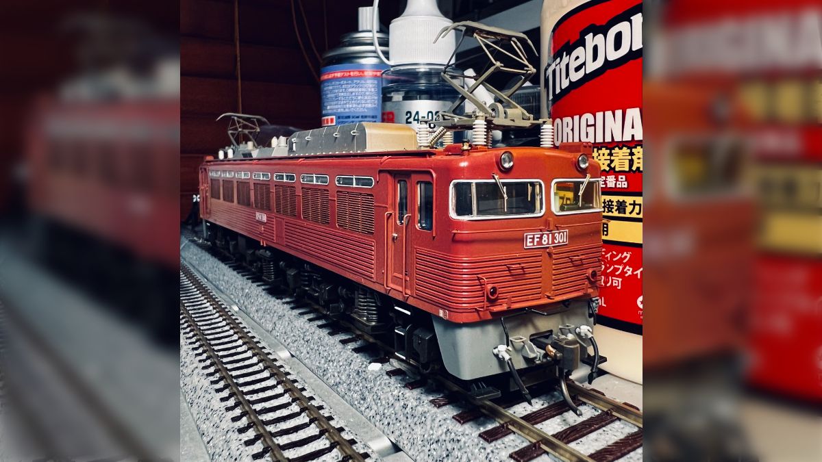 ウェザリング KATO EF81 300番台 おかし 銀釜