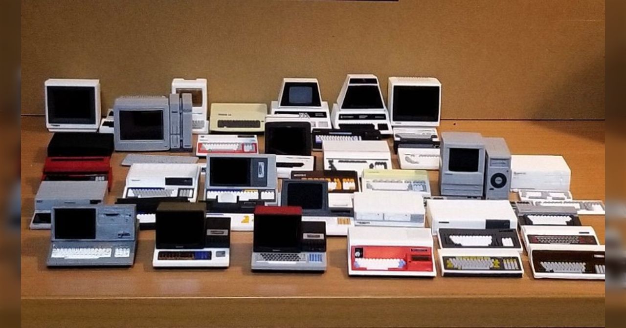 ディスプレイもちゃんと映る！リアルな「レトロPC風フィギュア」 制作