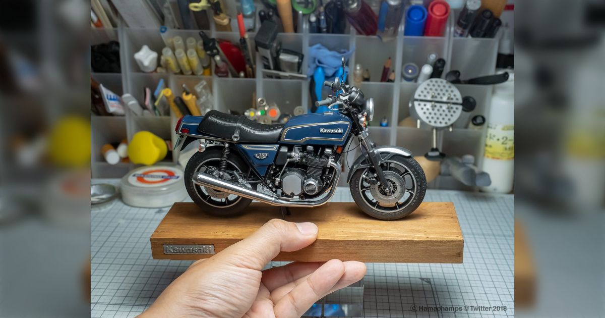 アオシマZ系バイクプラモ3つを使ったノーマルZ750FXの製作 - Togetter [トゥギャッター]