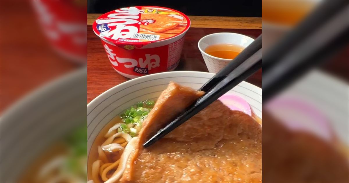 料理系インフルエンサーが出した『赤いきつね』のPR動画が、100点満点過ぎる内容だと話題に「本家へのリスペクトが凄いな」