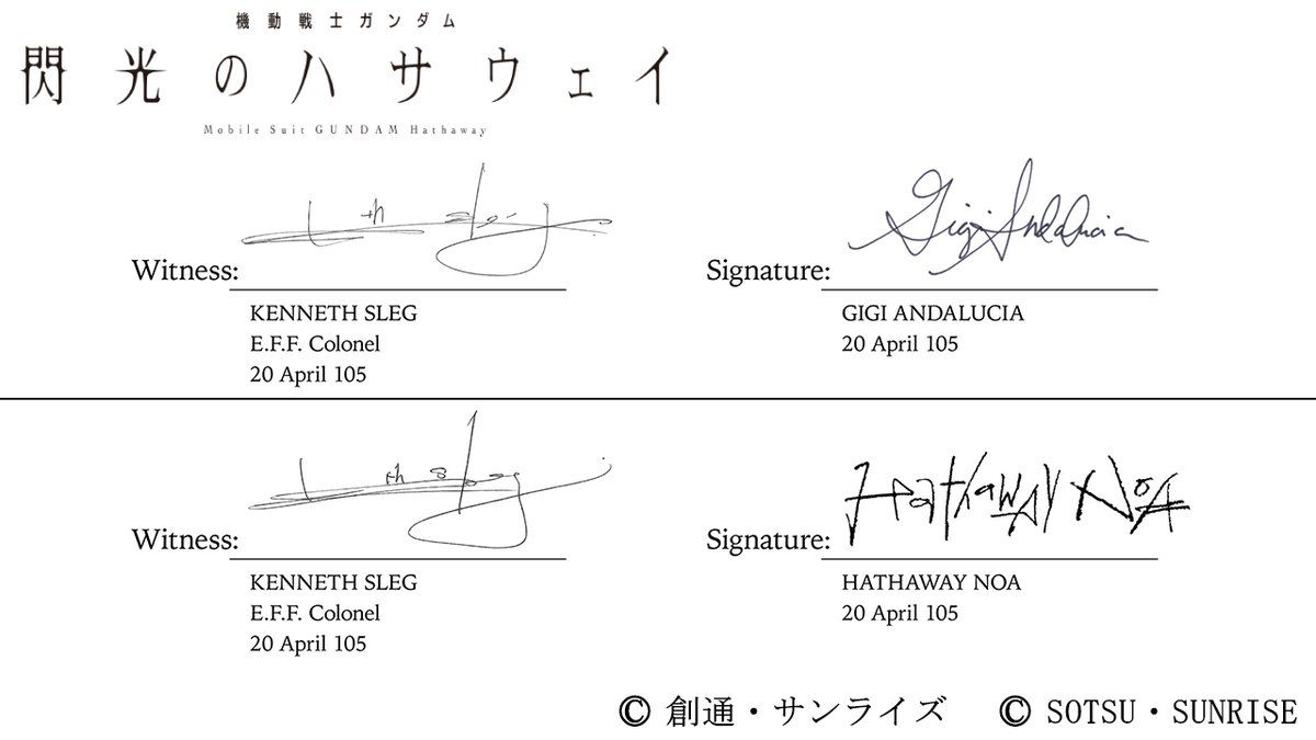 公式による #閃光のハサウェイ モニター紹介 全10回（ハサウェイの怖い