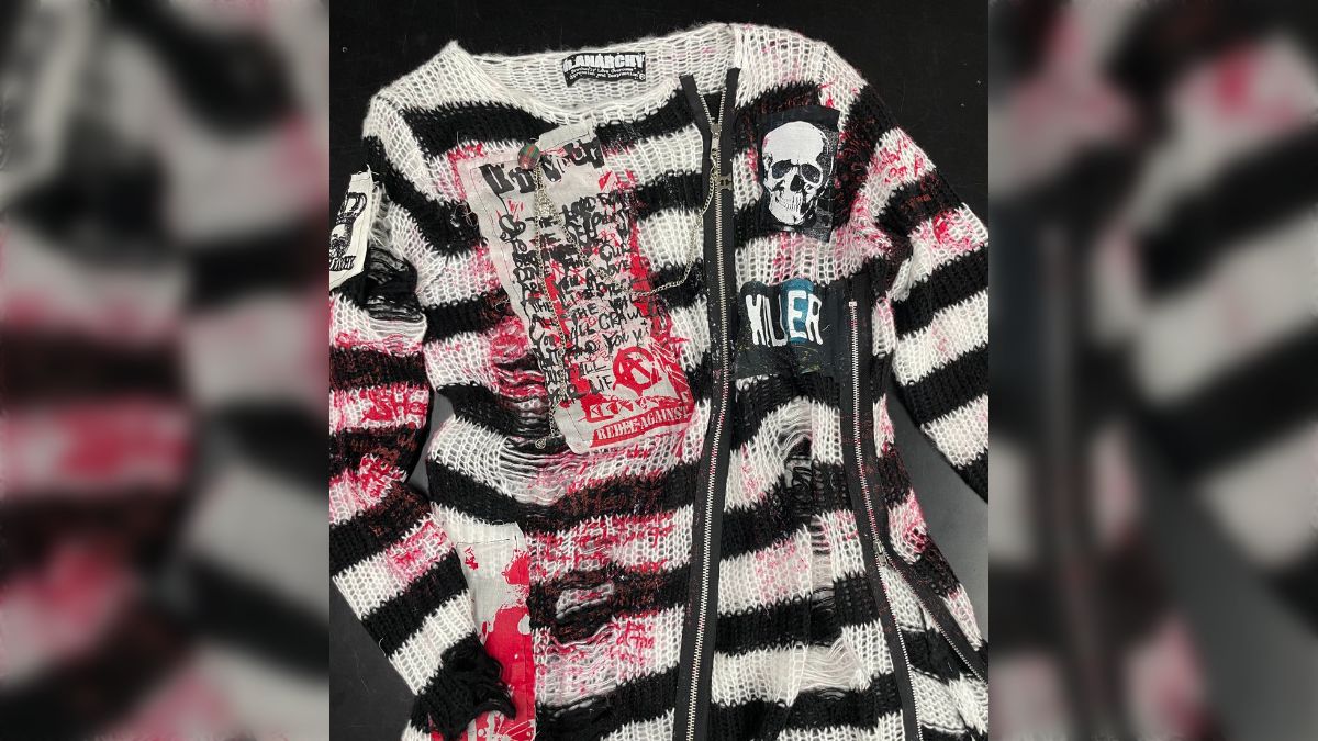 h.NAOTO h.Anarchy パンク y2k ストライプニット