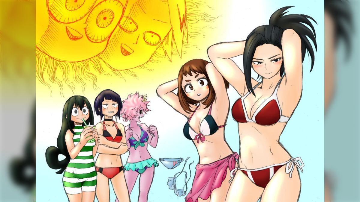 平成　ヒロイン　水着 堀越先生がアニメ放送記念に皆の水着姿の絵を投稿→海外のまなざし村共が特攻！ - posfie