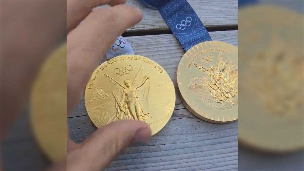 パリ オリンピックの金メダル レプリカ 材質: 亜鉛合金