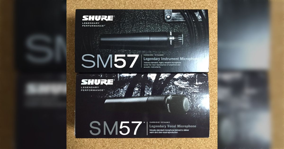 SHURE SM57とSM58の偽物と本物を見分けるためのポイント - Togetter [トゥギャッター]