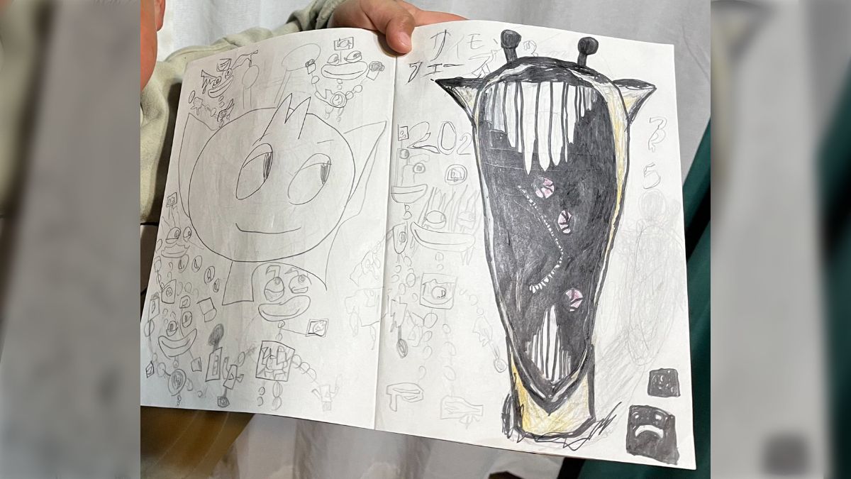 子どもが描いたキャラ絵がなかなかの迫力で大人たち驚嘆「すごい 