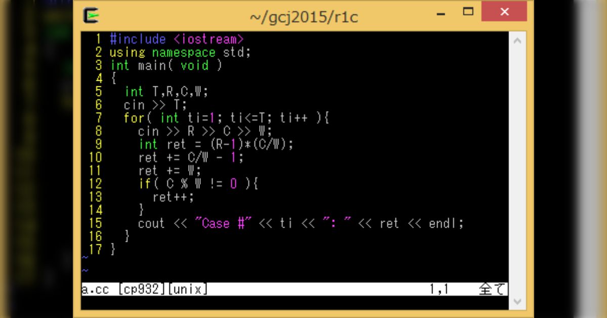 Google Code Jam 2015 - Online Round 1: Sub-Round C - Togetter [トゥギャッター]