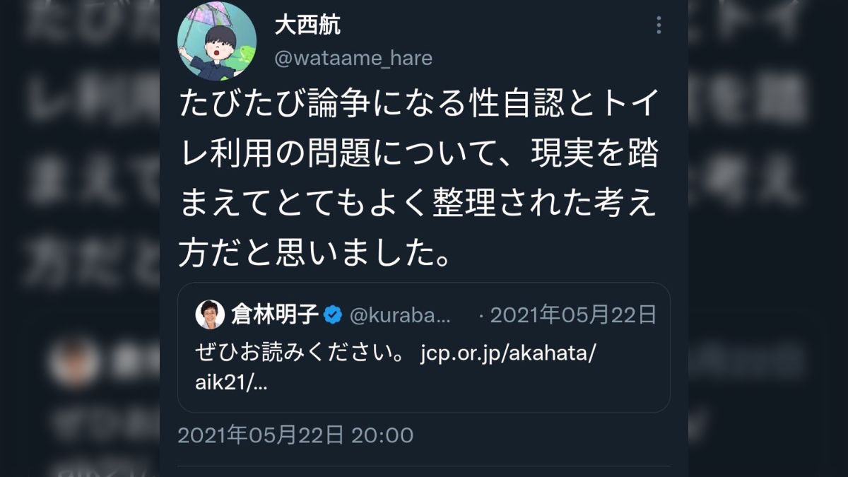 洋炉　レイプ 「レイプを計画と脅迫、サドルぶっかけ、トイレ盗撮」で逮捕された元共産党幹部の大西航さんがトイレ盗撮のために「女装」をしていたことが判明→LGBT問題への懸念が現実に  - posfie