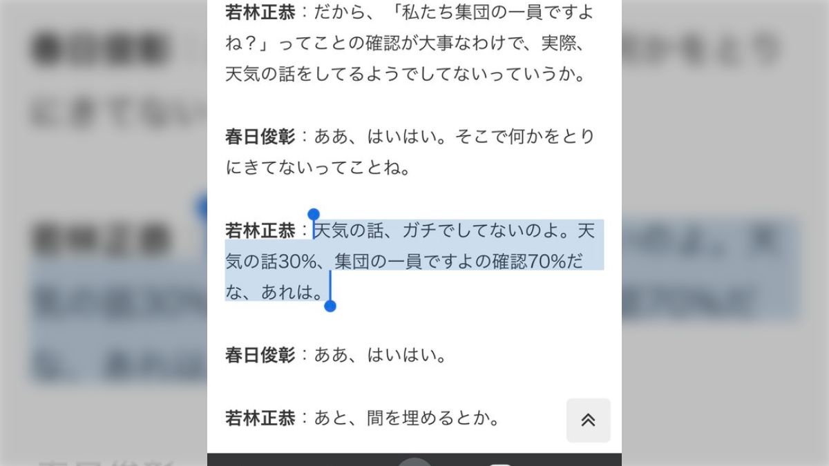 オードリー若林が言ってる、雑談は『集団の一員であることの確認 