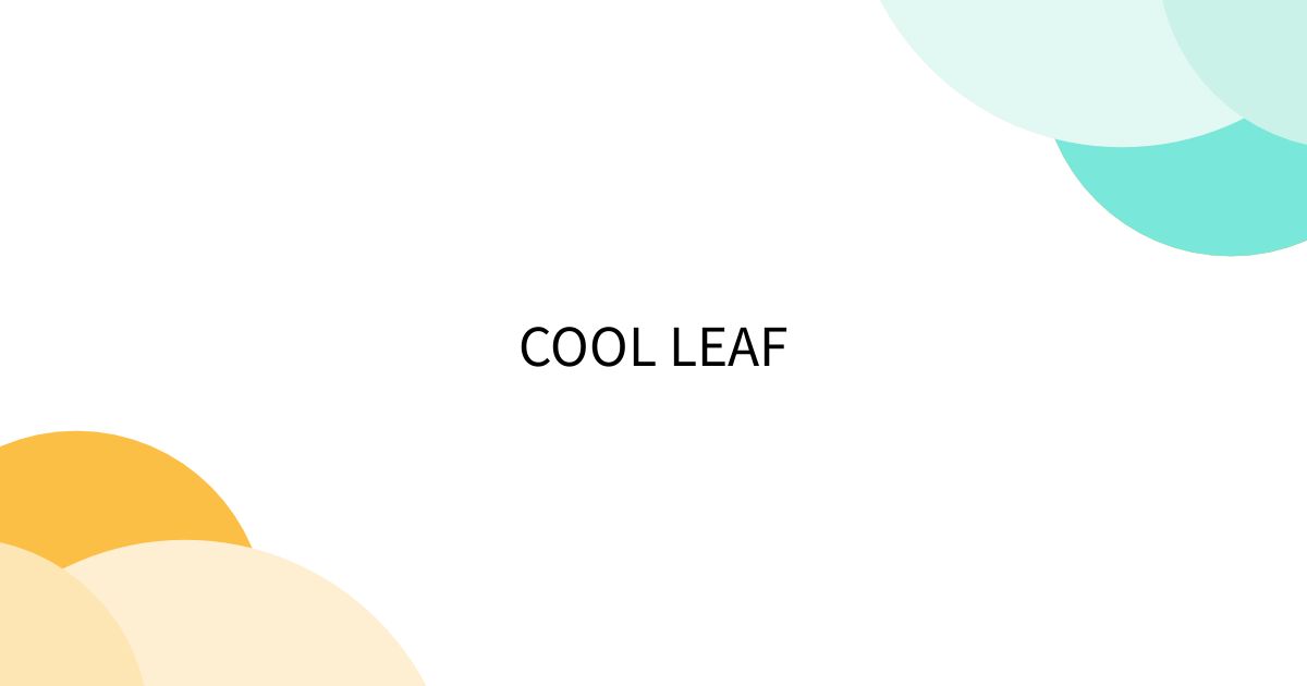 COOL LEAF - posfie