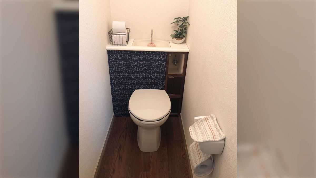 オリジナル投稿画像 トイレ 100均アイテムで賃貸住宅のトイレをタンクレス風にDIY→仕上がりが素敵すぎて「これはやりたい」と話題 - Togetter [トゥギャッター]
