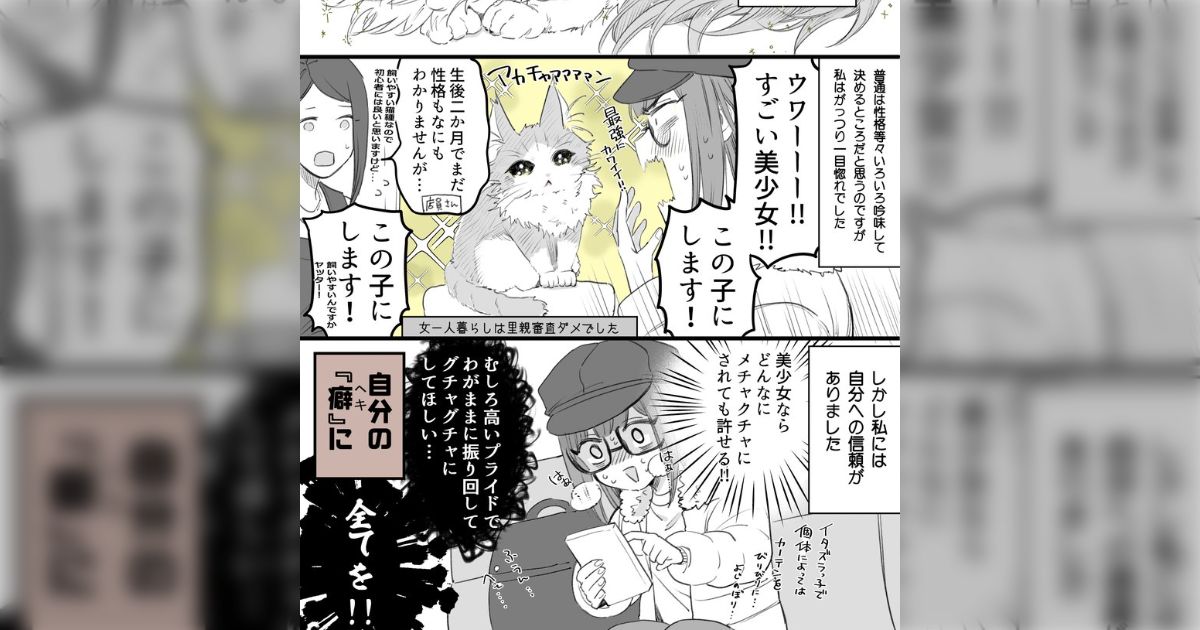 「美少女ならどんなにめちゃくちゃにされても許せる！」オタクが猫を迎えた話がその後の展開含めてわかりみしかない - Togetter