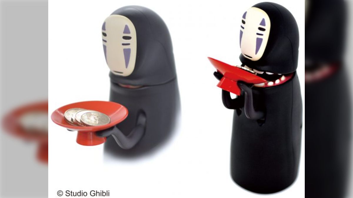 千と千尋』のカオナシが「あっ…」と言ってコインを食べる貯金箱が登場！「怖い」「お金貯まりそう」 - Togetter