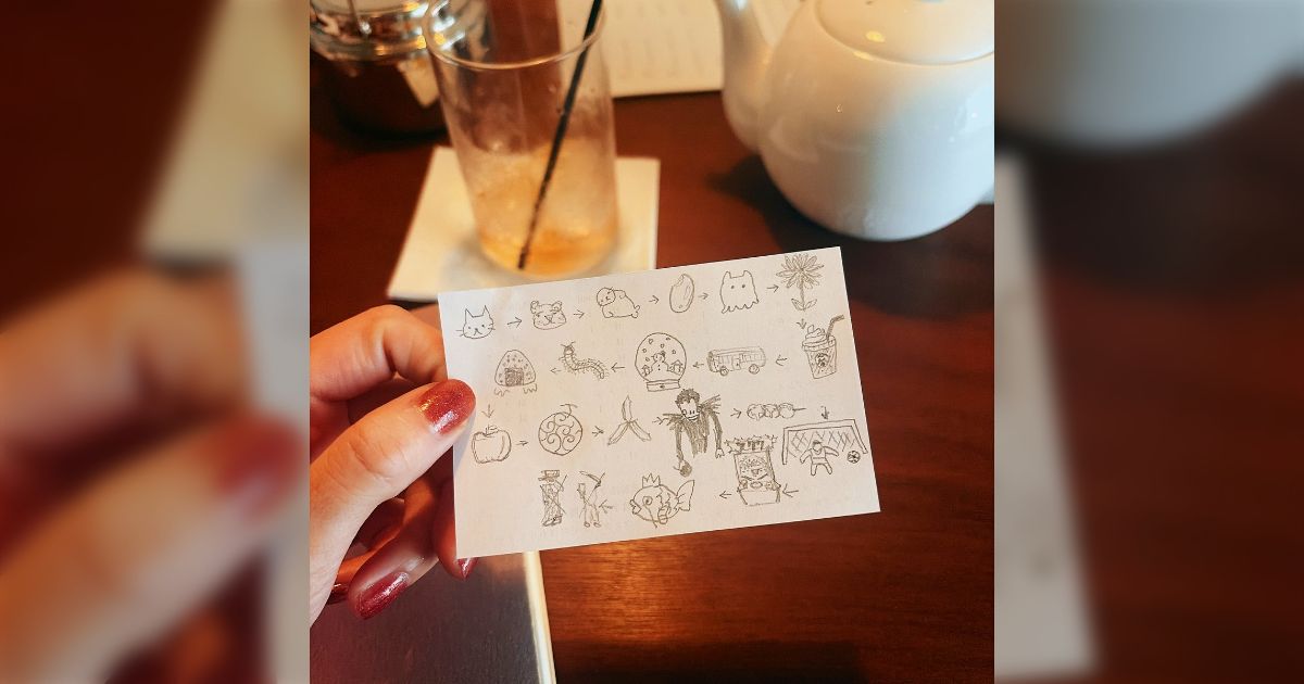 デートなのに会話禁止の喫茶店に入ってしまい、しりとりをして遊ぶなどした→ムカデの次がなんだか分からなくて考察するみなさん→正解はまさかの…？