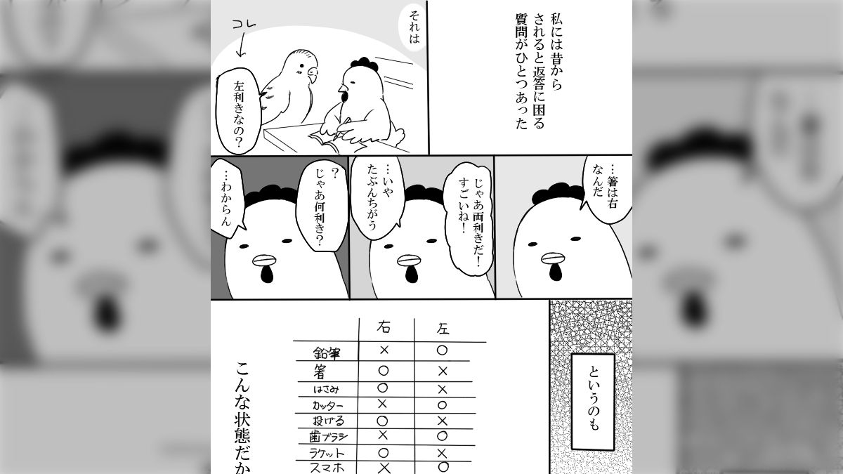 近年まで自分の利き手が分からなかった人の漫画に同じような人達が共感しスッキリするTL「こんな名前があったんだ」「疑問が解決された」 - Togetter