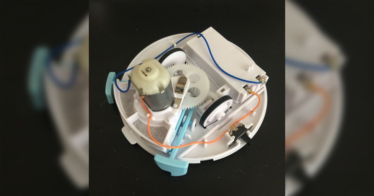 ちゃお」のロボ掃除機の方向転換の仕掛けはセンサーではなく機械仕掛け