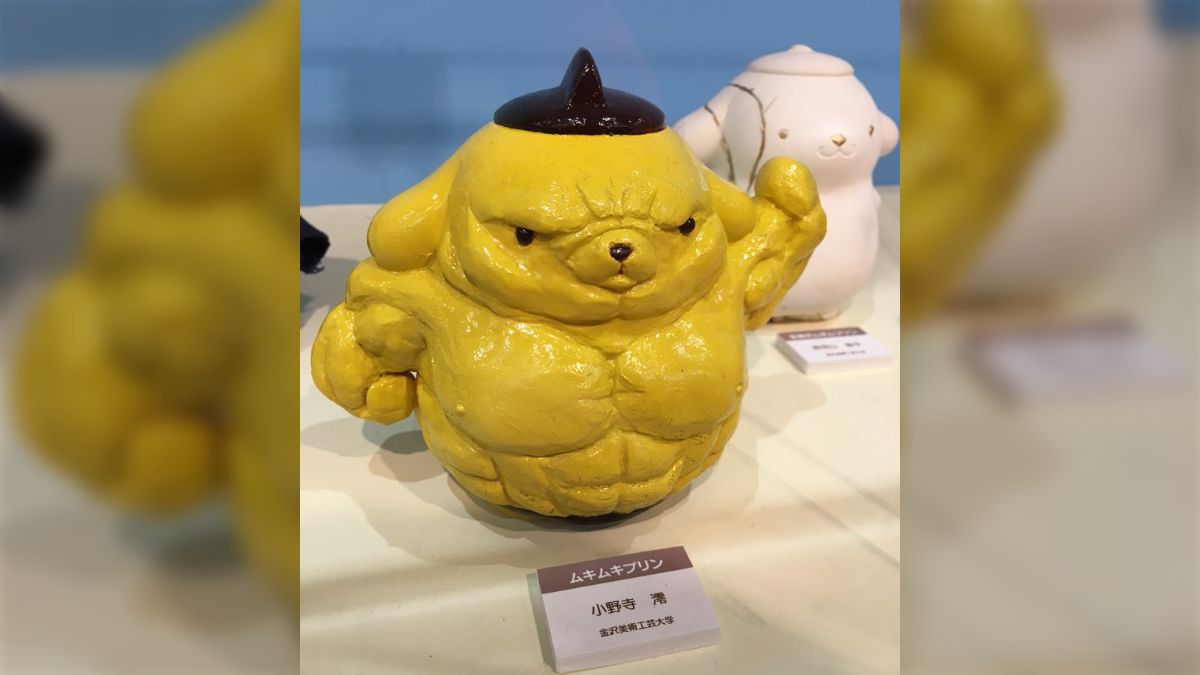 ムキムキプリン・ポムポムフライ…美大生が「ポムポムプリン」をいじった作品がすごい！「シナモンの次はプリンか」 - Togetter [トゥギャッター]