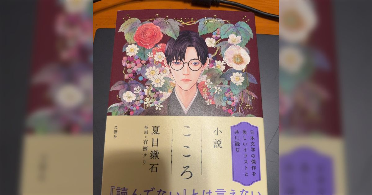 高校の読書感想文で夏目漱石の『こころ』を指定されたので購入したら、めちゃくちゃBL風の本が届いて家族全員大ウケ「普通に絵柄がきれい」