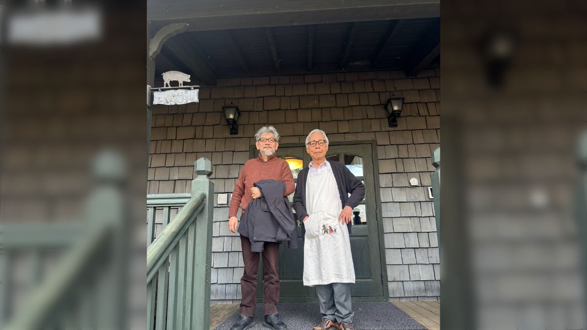 お髭を剃った宮崎駿・庵野秀明両監督のツーショット写真が公開される 6