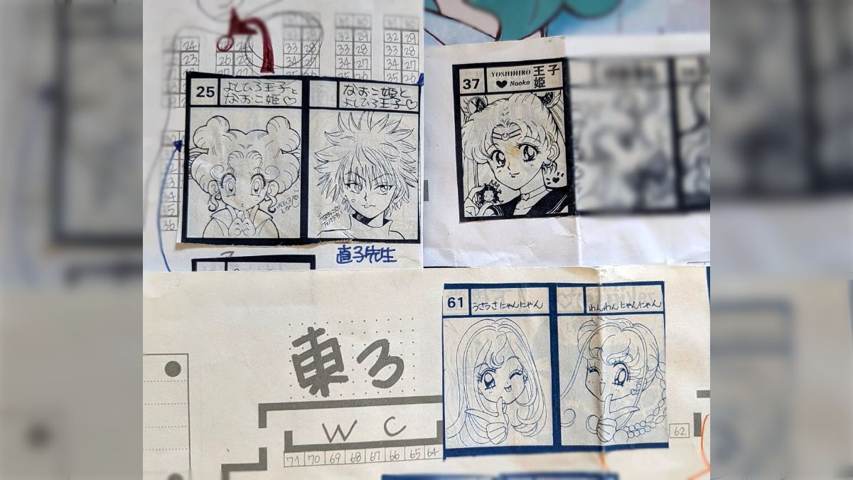 1997年のコミックマーケットに武内直子先生＆冨樫義博先生ご夫婦が