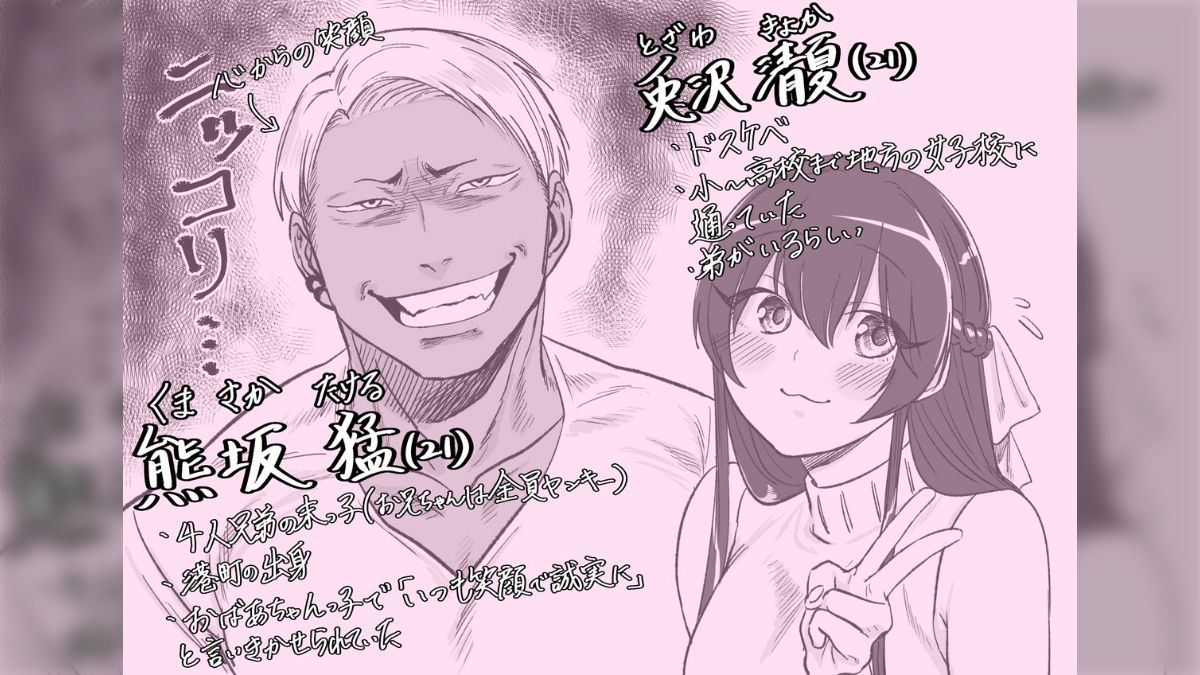 あきら先生の「チャラ男が清楚っぽい子に強引に」の明かされた二人の